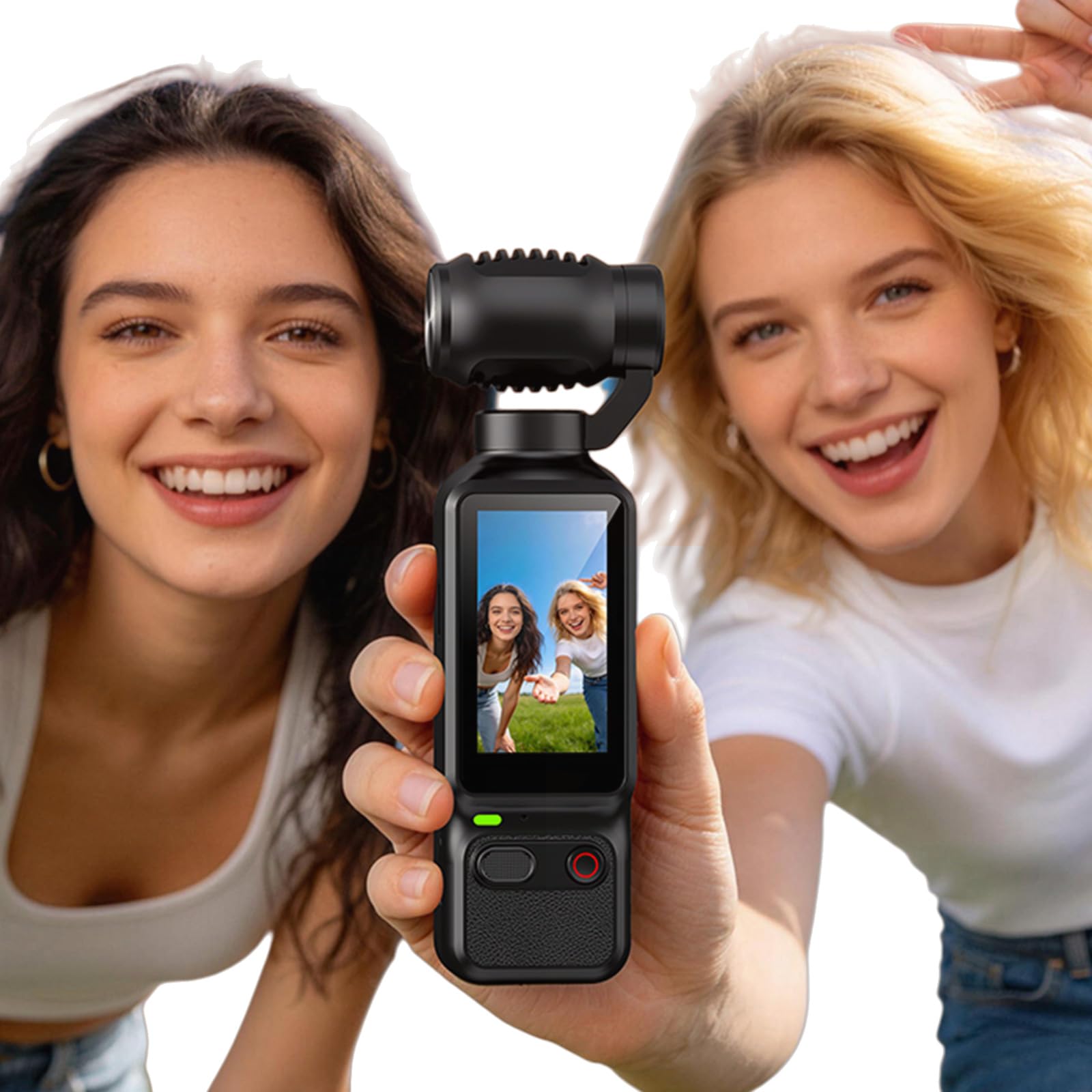 4K HD Vlogging Camera 180 Gradi Rotazione Lens Handheld Action