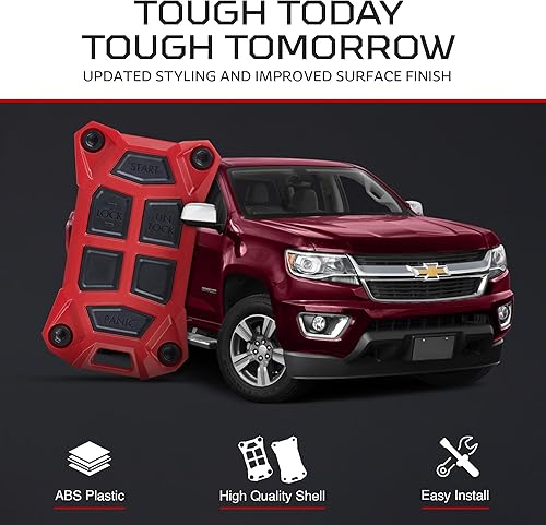 Miniatura 4 de AJT DESIGN Funda de repuesto para llavero compatible con Chevrolet Silverado 2014-2018, GMC Sierra  Chevy Colorado 2013+, GMC Canyon  Suburban,
