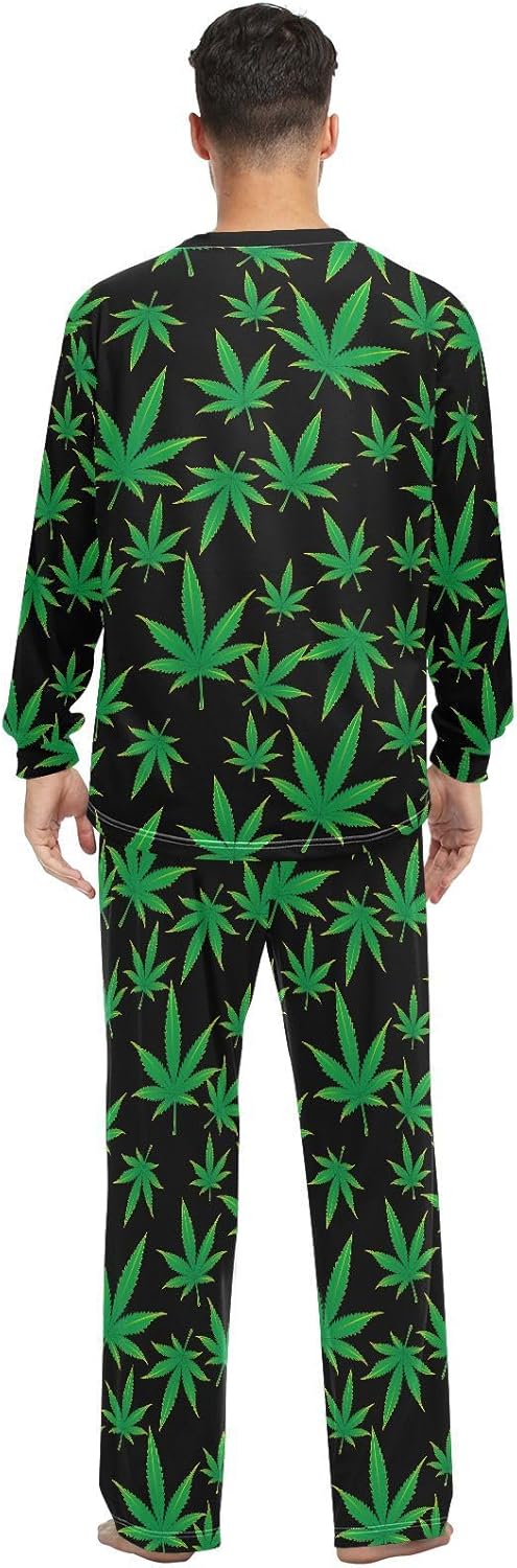 Unisex Pajama Set Family Matching Long Sleeve Sleepwear Lounge Set for Men & Women 2 Piece Pajamas Sets