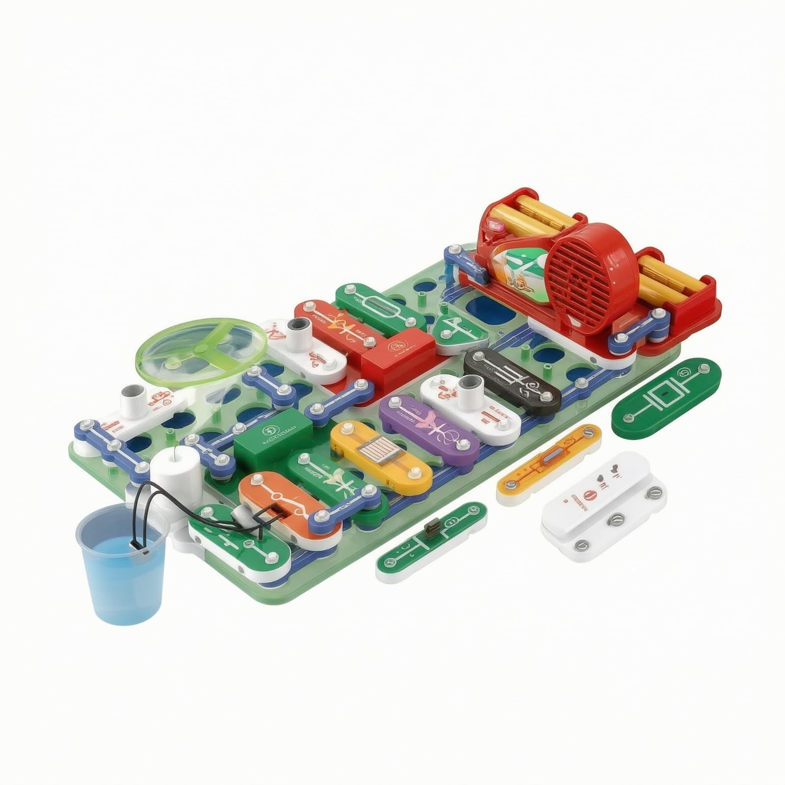 Blocco di Circuiti a Scatto STEM | Educativo, Blocchi di Costruzione Elettronici, in Inglese, Gioco Circuiti con per Casa, Laboratorio, Bambini, Blocchi Elettronici