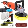Buffer Polisher, 7 Variable Speed 1000-3500 RPM, Rotary Polisher with 6