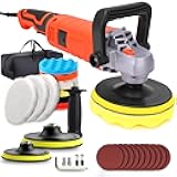 Buffer Polisher, Powerful Buffer Waxer, 7 Variable Speed 1000-3500 RPM,Rotary Polisher with 6