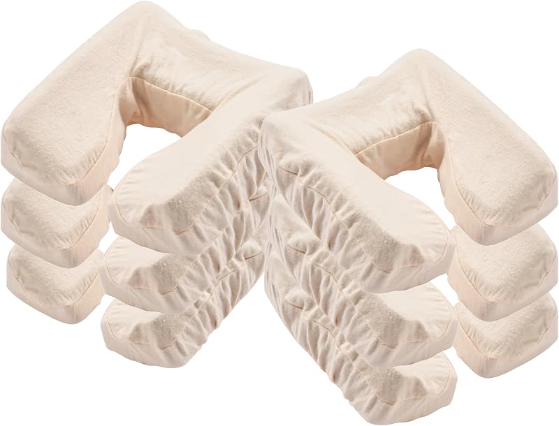 Capa de flanela para apoio facial de mesa de massagem MASTER HEALTH PRODUCT, pacote com 6