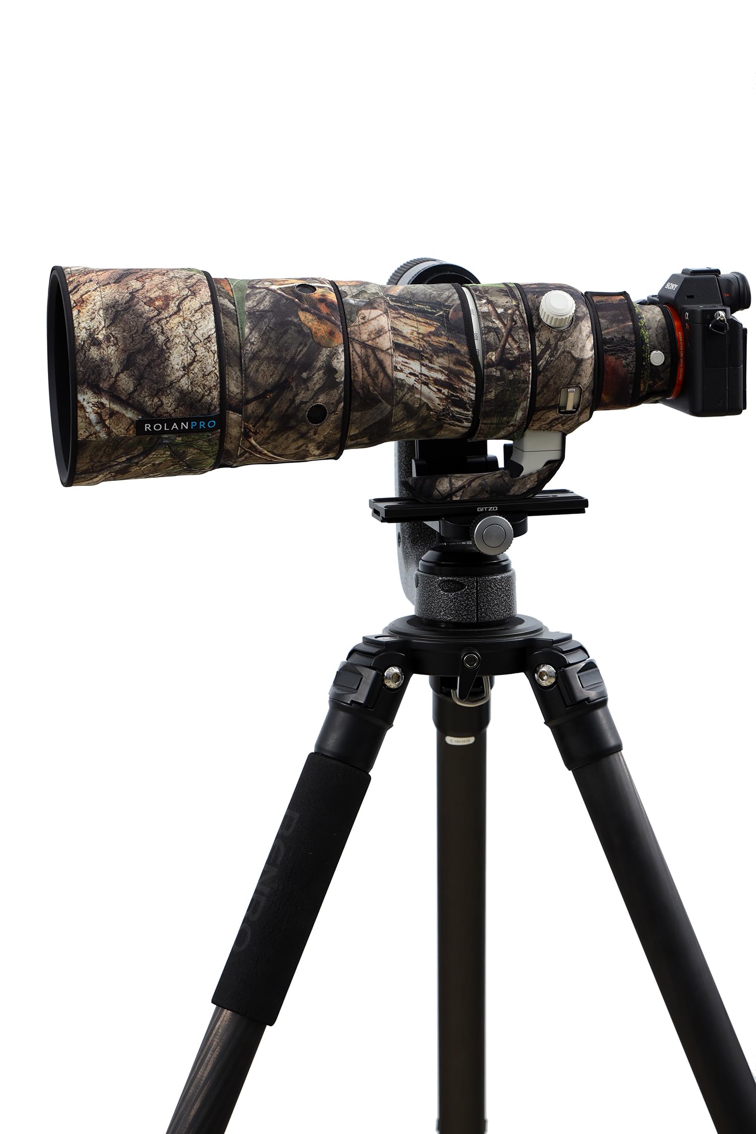 Rolanpro Copriobiettivo impermeabile mimetico per Sony FE 100-400 mm F4.5 GM OSS Lens Custodia protettiva abbigliamento #31 Jungle camo impermeabile