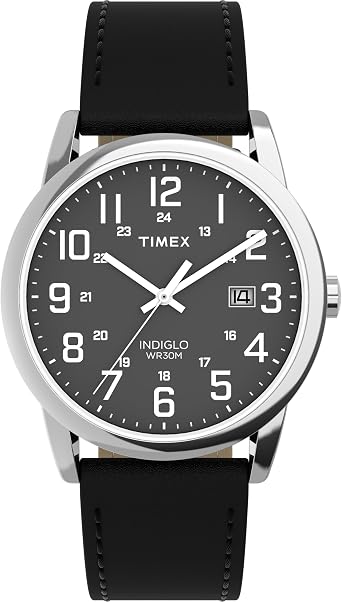 Timex Men's Easy Reader Classic 38mm Leather Strap Watch