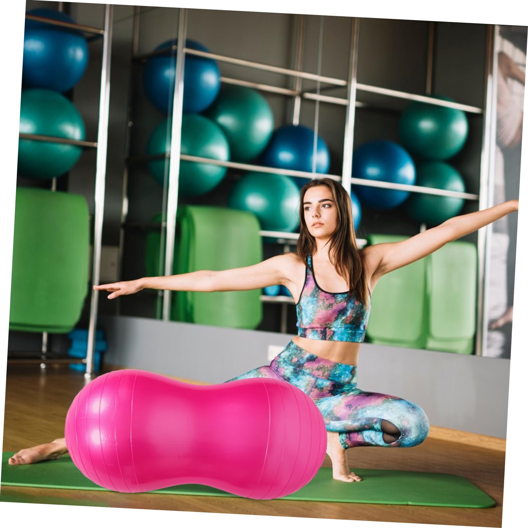 Hemobllo Pelota de Ejercicio Cacahuete PVC para Embarazo, Yoga y Niños