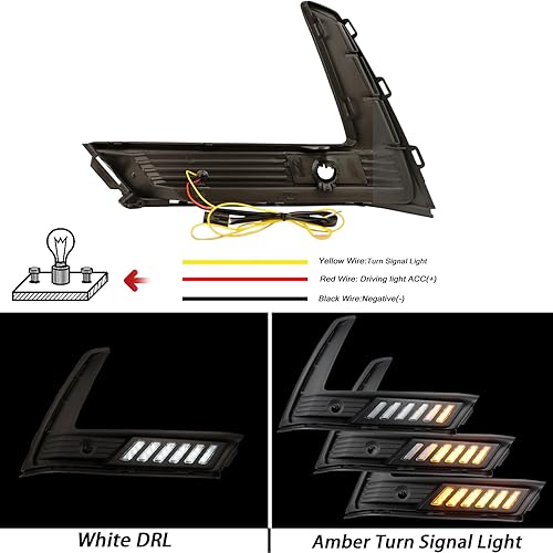 Miniatura 2 de BINQIGOO Luz antiniebla LED para parachoques delantero compatible con Honda CR-V CRV 2023 2024, luces de circulación diurna, lámpara de repuesto