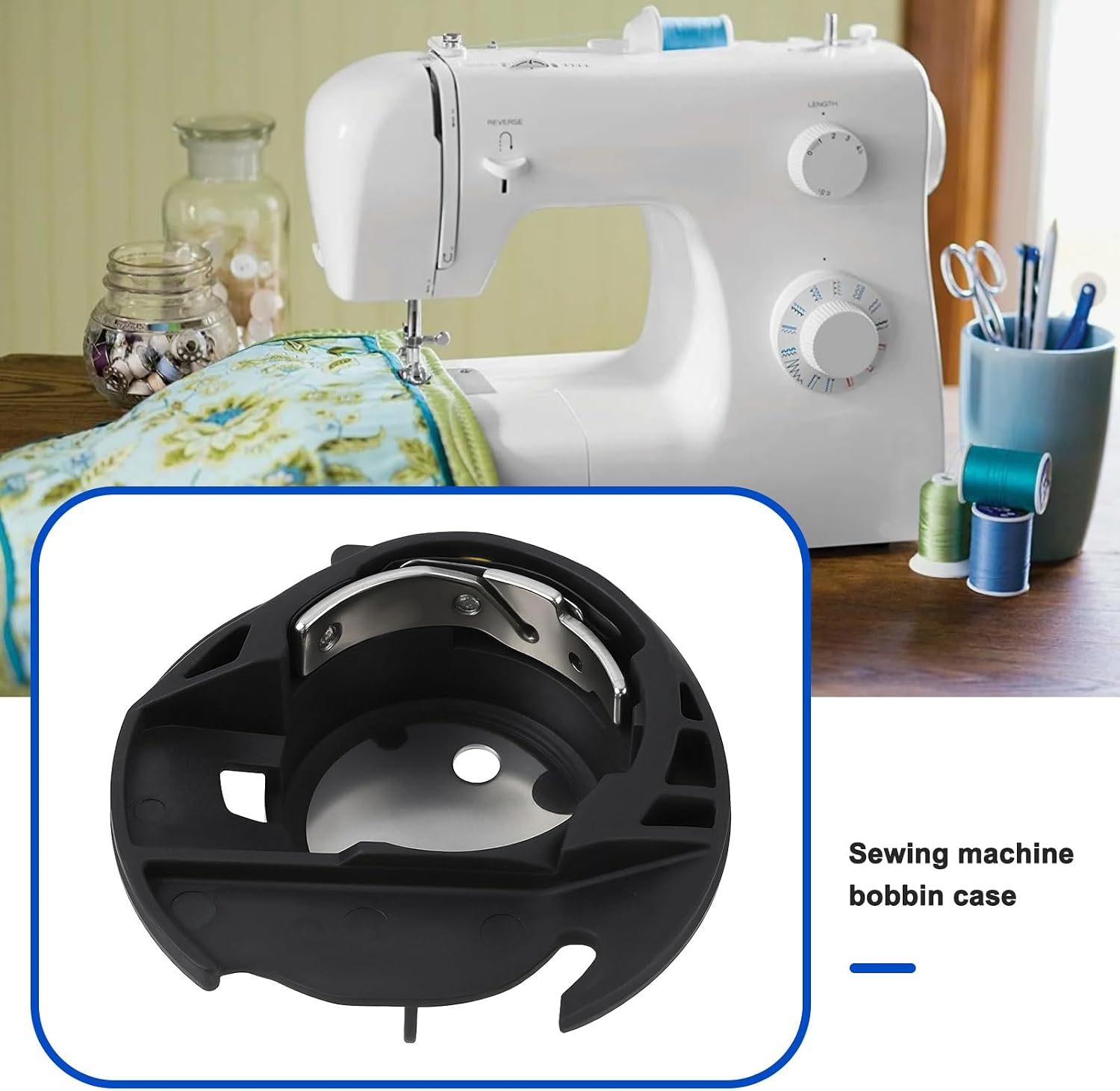 Create idea Sewing Machine Bobbin Case H7A0644000 Compatible with Singer