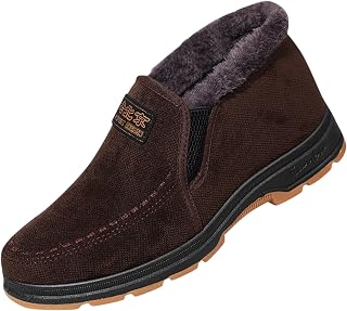 351 Boots for Women Ankle Booties Fashion Winter Men Snow Boots Flat Soled Thick Soled Non Slip Slip On Solid Color High Top Plush Warm And Comfortable Boots for Women Brown