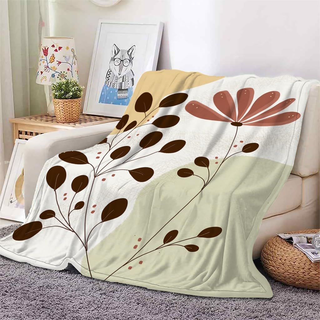 Kwiat Koce Nordic Style Koce Łóżko Pojedyncze Ciepło Miękkie Koce Sofa Puszysty Flanelowy 180 x 200 cm Na Wszystkie Pory Roku