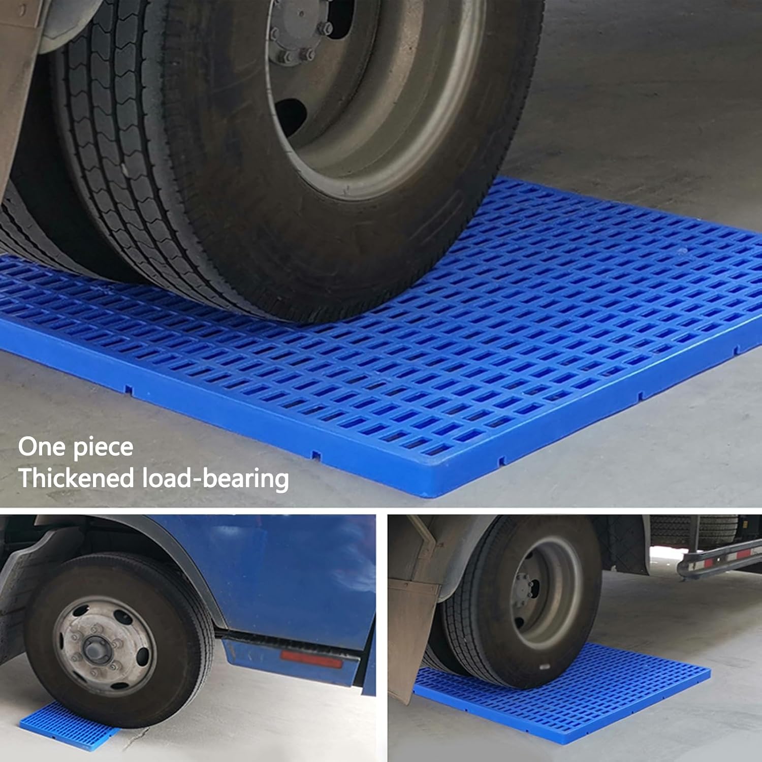 Plastic Pallet, Easy to Splice Lightweight Shipping PE Grid Pads, Warehouses Factory Workshop Kitchen Pet Thicken Storage Floor Tray (Color : Blue-2 pcs, Size : 40x40x3cm)