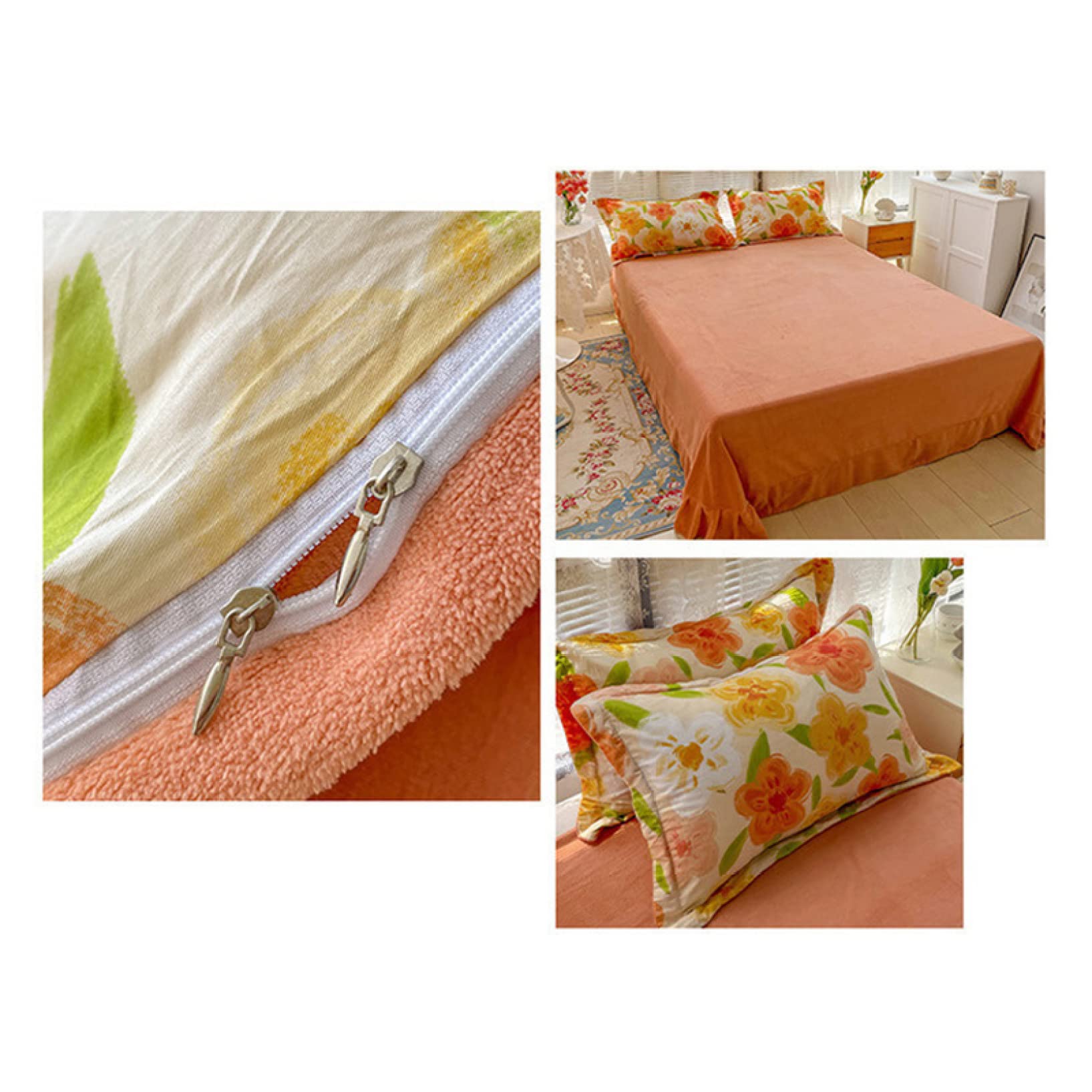 Amazon｜[ZS2L7] 寝具カバーセット 布団カバー 掛けシーツ 枕カバー 3