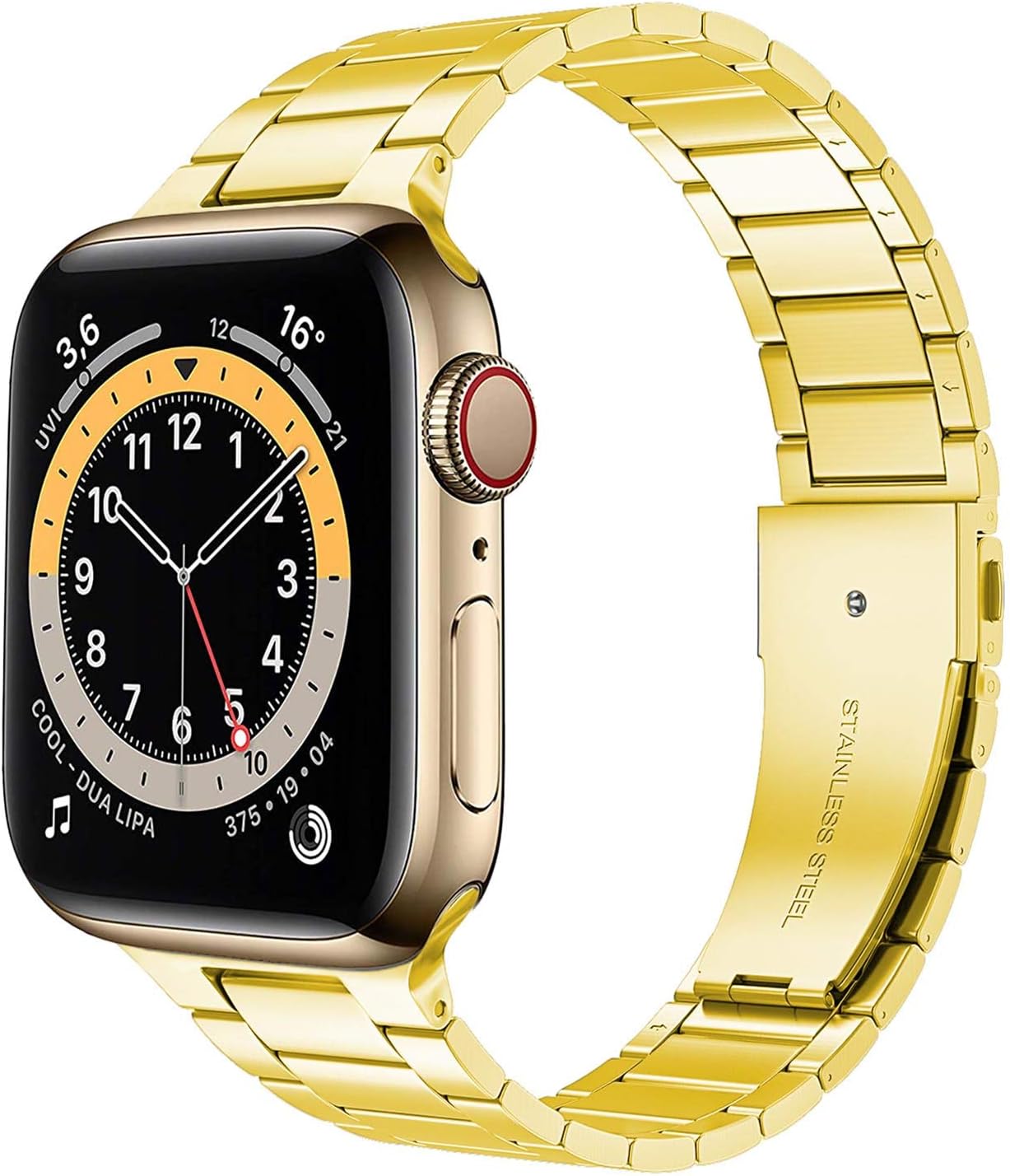 Miimall Metal Strap for Apple Watch Series 10/9/8/7/SE/6/5/4/3/2/1, 46/45/44/42mm