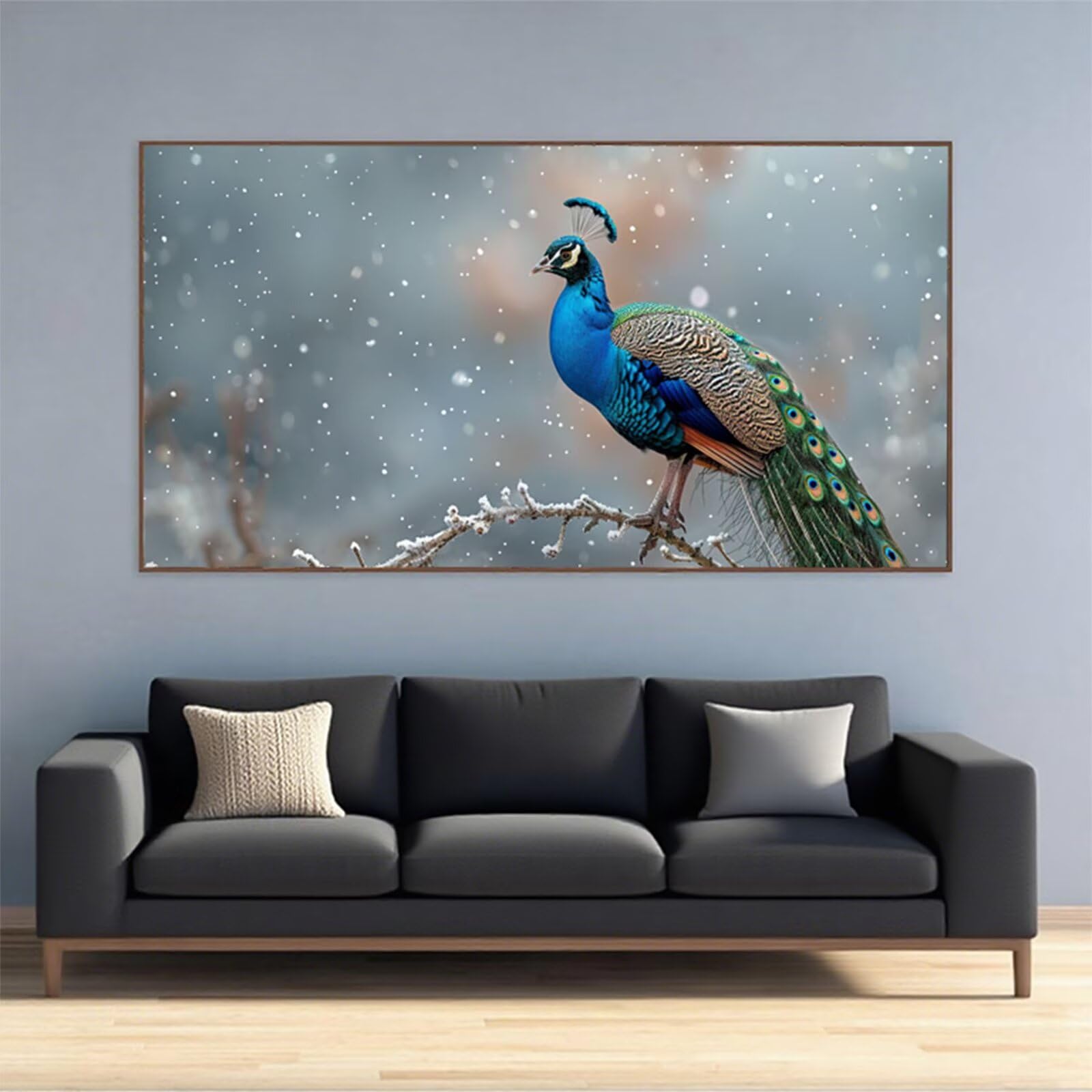 Sztuka diamentowa, zima, zestawy do malowania diamentami dla dorosłych, 5D Dimond Art Peacock Gem Arts and Crafts Paintings, DIY, kryształ górski, haft krzyżykowy, malowanie według numerów, dekoracja