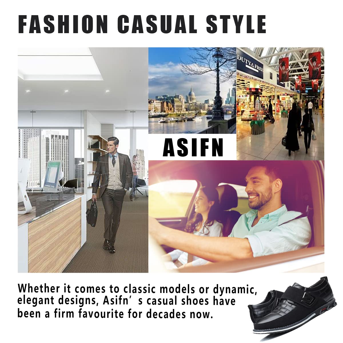 Mocassins en Cuir de première qualité Confort Business Casual Oxford Shoes Dress Shoes Fashion Dress Sneakers Office Working Driving Walking Shoe