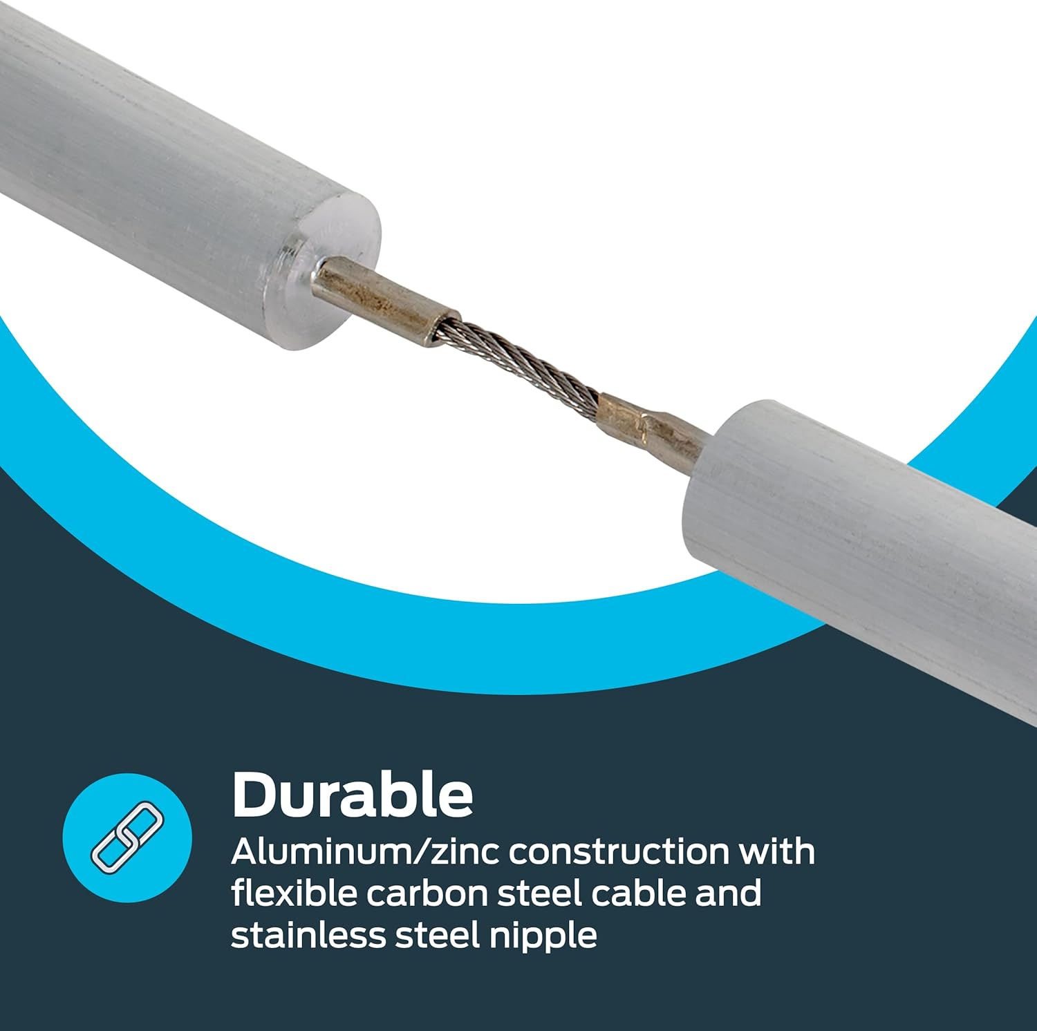 Eastman 42 Inch Flexible Aluminum/Zinc Anode Rod, 3 Inch Nipple, 60288