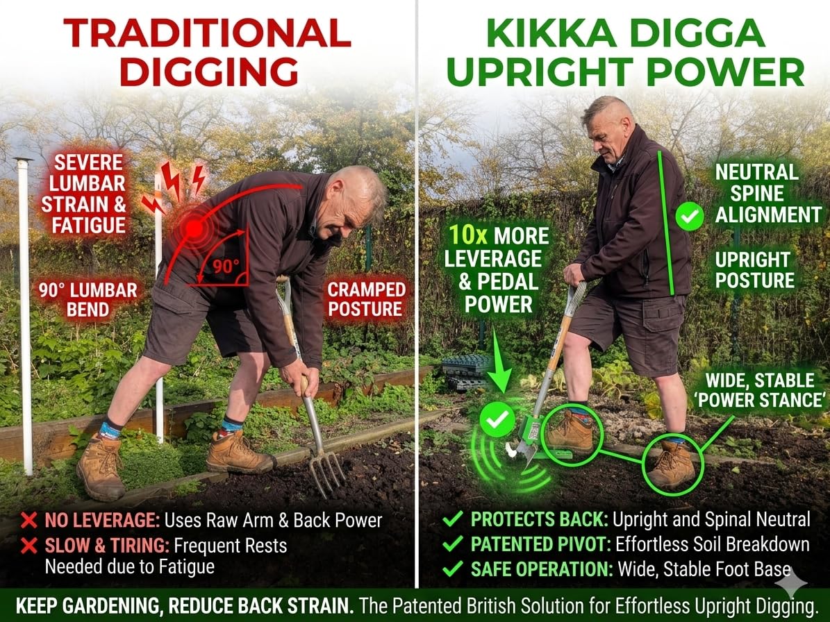 Amazon.co.jp: Kikka Digga フットペダル掘りアタッチメント ガーデン