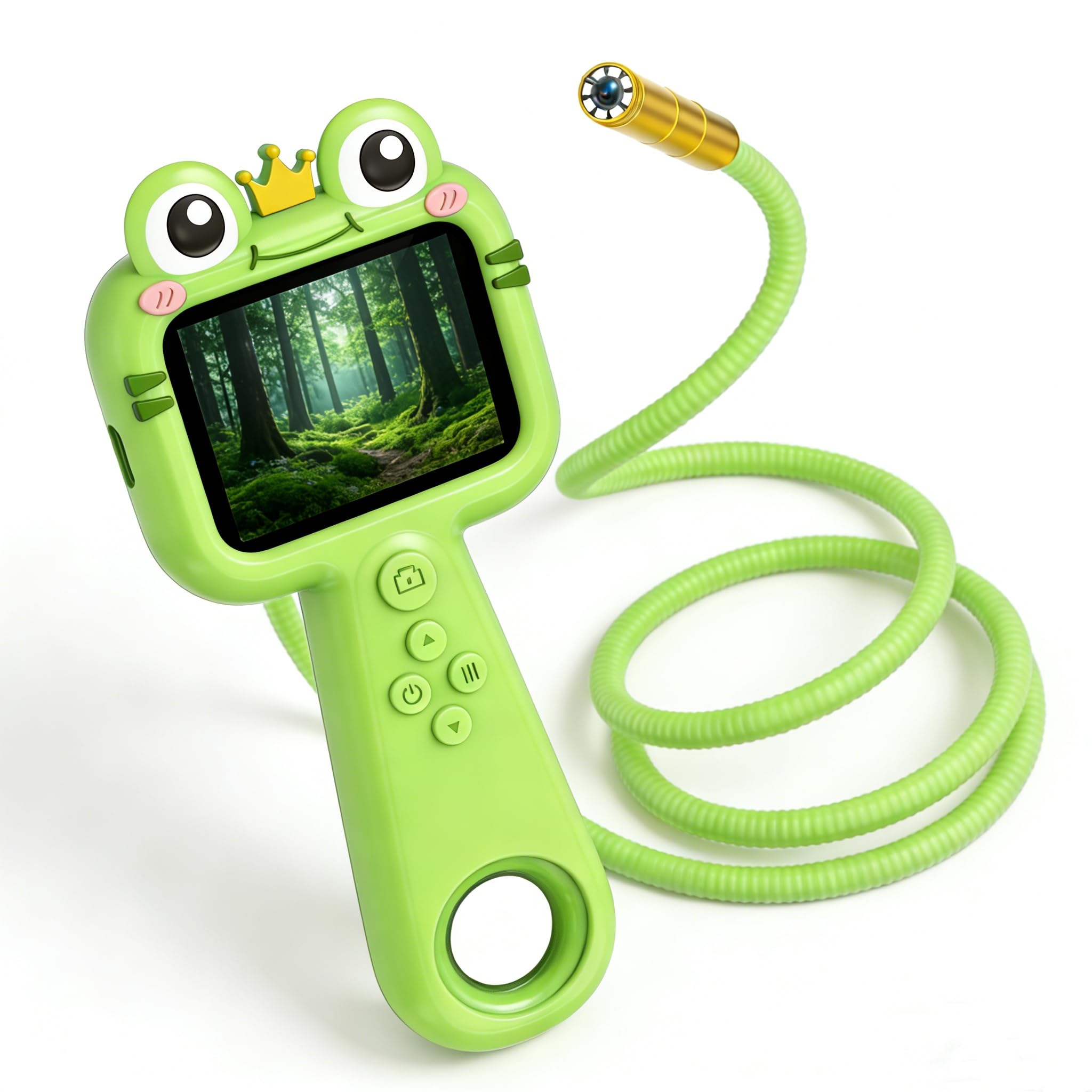 Borescope 2.4-Inch High-Definition Screen,2h Battery Life Microscope For Kids,Outdoor Camping Exploration Zoom Function Endoscope Toy,Endoscope Inspection Camera Suitable For Children'S Birthday Gifts