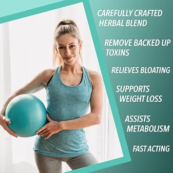 Colon Cleanse 15 Day Detox Herbal Reset with Probiotics | Vegan | Supports Weight Loss, Digestive Gut Health & Regularity | Relieves Constipation & Bloating | Psyllium Husk, Flaxseed, Aloe Vera, MCT