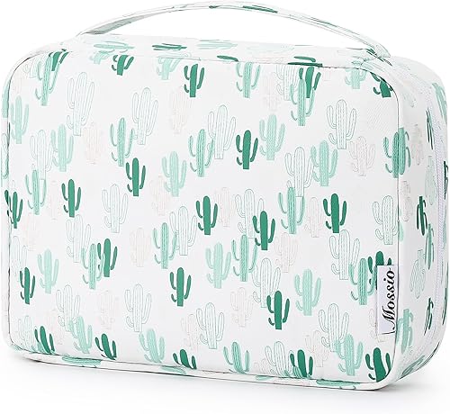 Miniatura 78 de Mossio Neceser colgante con gancho resistente, organizador de viaje grande portátil para maquillaje cosmético para hombres y mujeres Beige,Pájaro