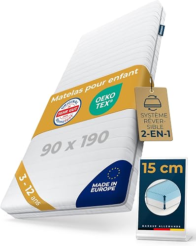 sun garden Matelas pour Enfant 90x190 cm 