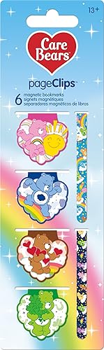 Care Bears - Clips magnéticos para páginas, paquete de 6 artículos de papelería