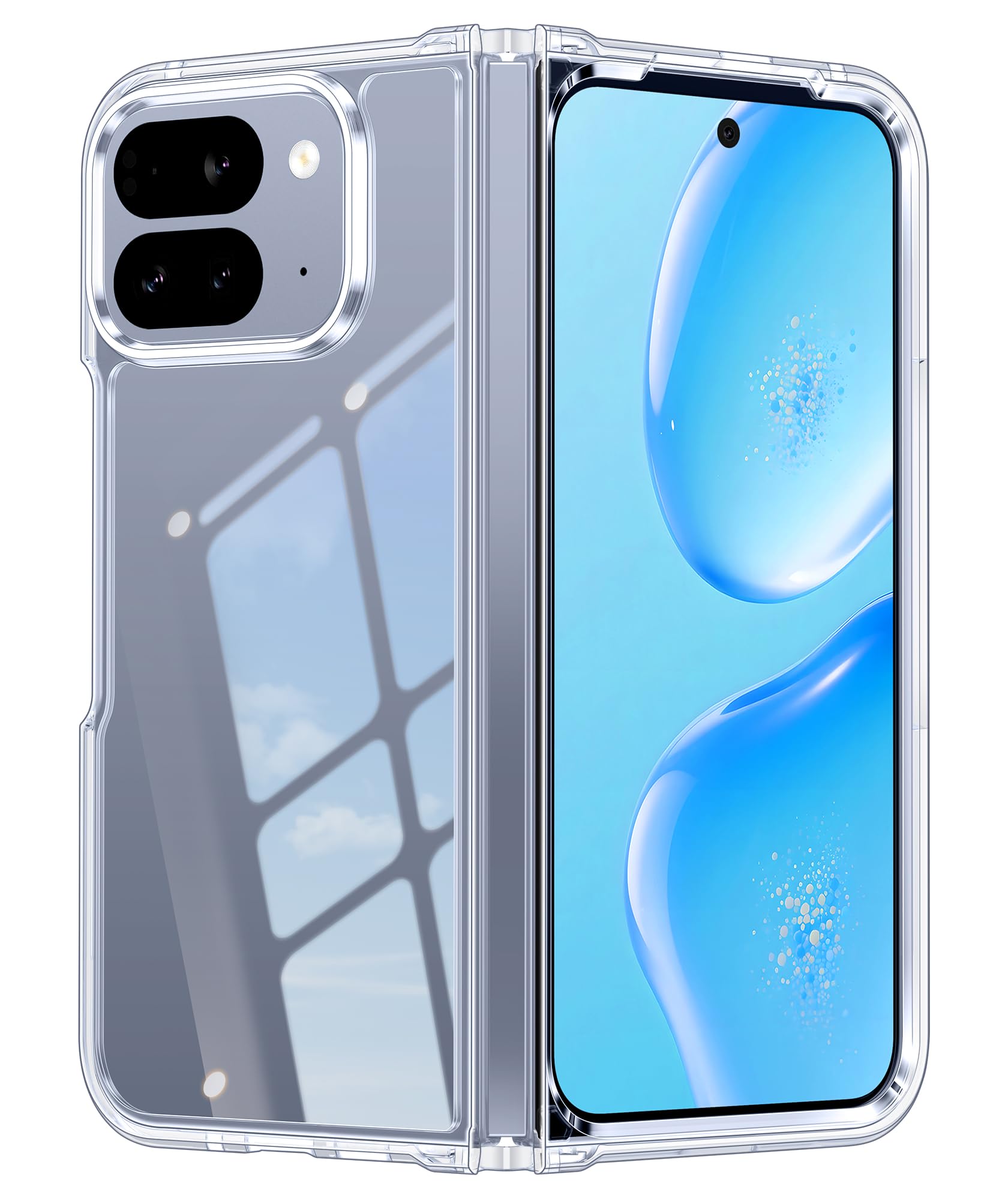 FNTCASE for Google Pixel 10-Pro-Fold Clear Case Anti Yellowing Phone case | Anti Yellowing, Military Grade Drop Protection Phonecase, Rugged Shockproof Protective Bumper, Slim Transparent Phone Cover