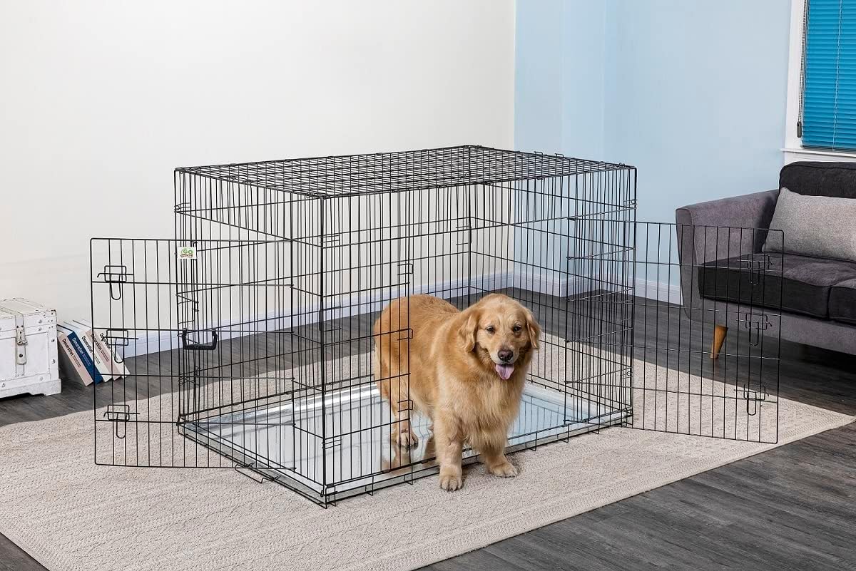 Go Pet Club Dog Wire Cage, 54Inch Pet Kennels Pet