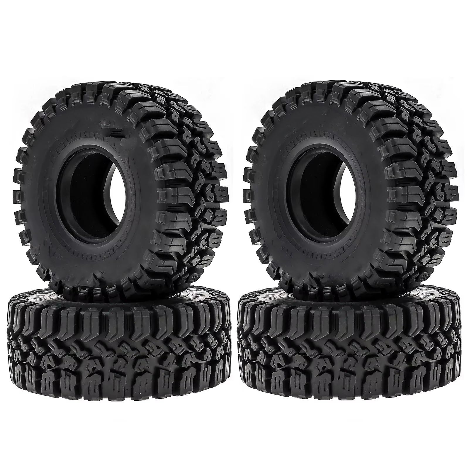 Accessori RC Per Traxxas Per TRX4 Per Axial Per SCX10 II D90 D11 1/10 1.9 Pneumatici Cingolati RC Pneumatici In Gomma Morbida Mud Slingers Pneumatici RC Cingolati Da Roccia