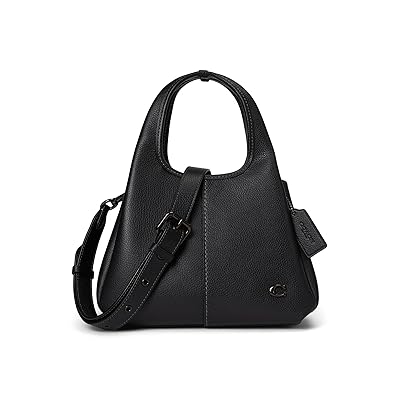 COACH Polished Pebble Leather Lana Shoulder Bag 23 Women