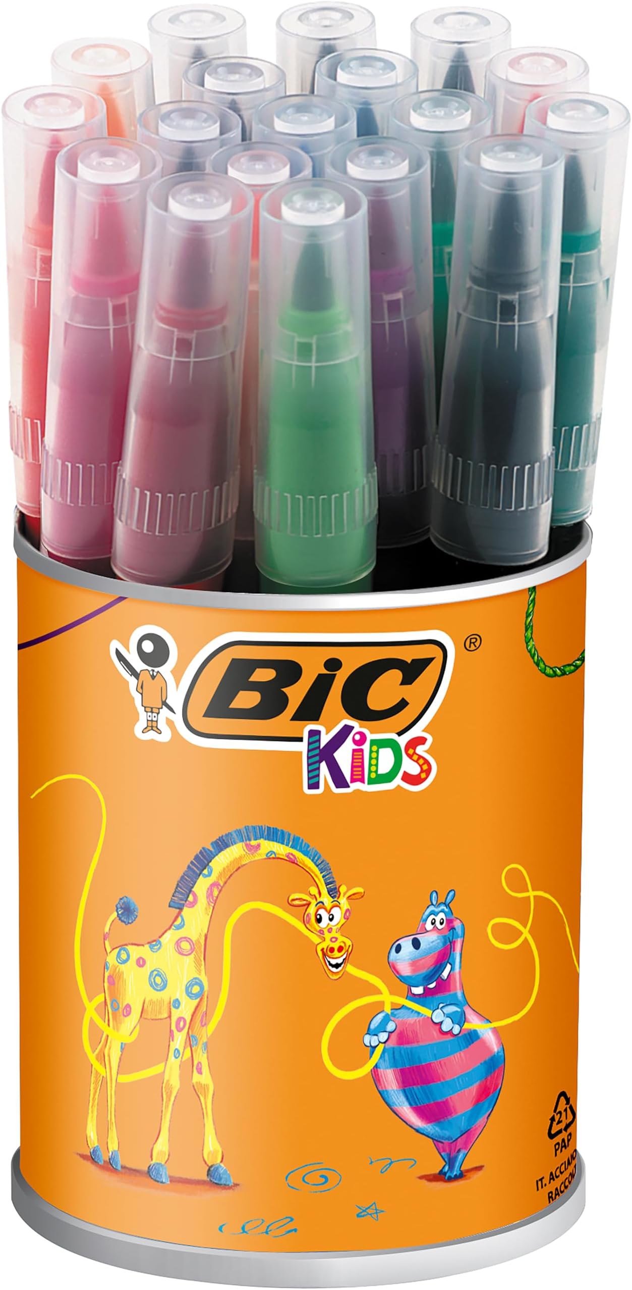 bic spielzeug BIC Kids Filzstifte Kid Couleur XL, Fasermaler zum Malen in 12
