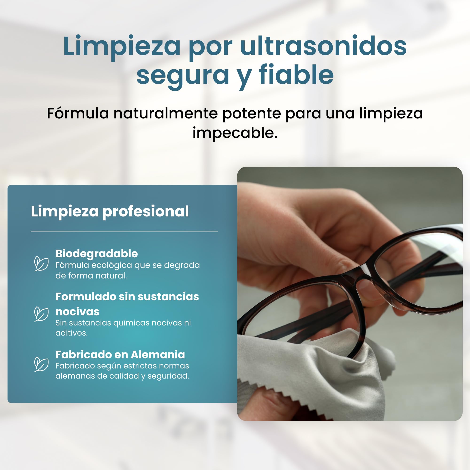 PURIVITA® Universale Liquido para Ultrasonidos Limpieza 500ML - Limpiador Ultrasónico - Ultrasonic Cleaner