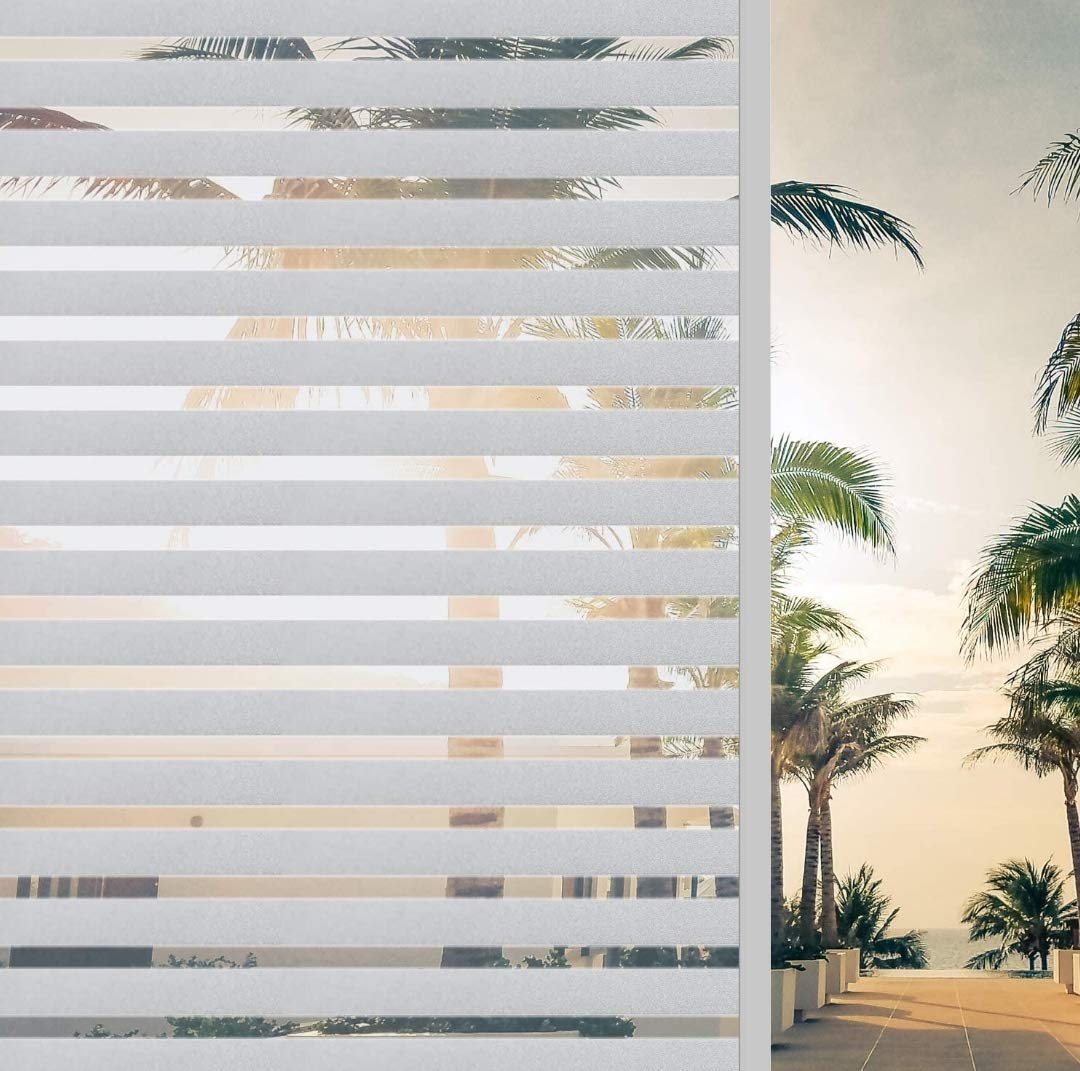 DEEPLITE 3D Printed Window Privacy Sticker Glass Self Adhesive Decorative for Bathroom/Door Window/Heat Control/Sidelight/Anti UV (Lines 2 x 10 Feet) (B0CPV96QDY) Amazon Price History, Amazon Price Tracker
