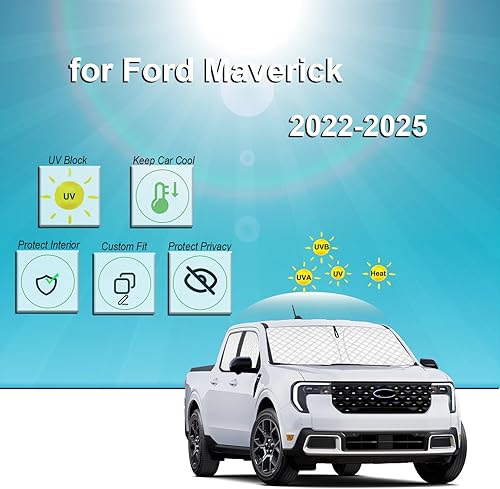 Miniatura 207 de KMF - Parasol de repuesto para parabrisas, cubierta para ventana lateral y trasera, cubierta protectora para visor, para campamento, bebé, bloqueo