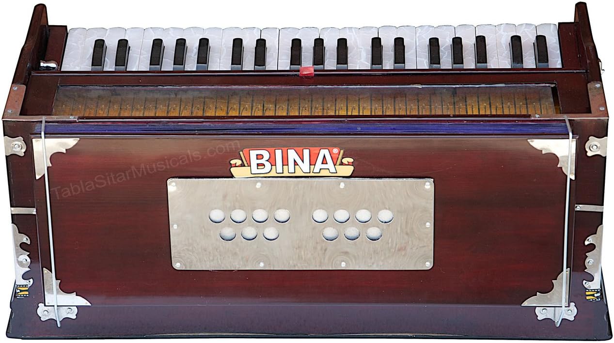 BINA Harmonium No. 17 B, 2 Reeds, 3½ Octaves, 9 stops