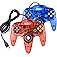 miadore 2 Packs USB Retro Controllers for N64 Gaming, PC Classic N64 Game Pad Joypad for Windows PC MAC Raspberry Pi
