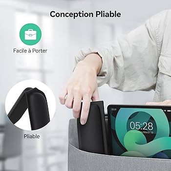 Tapis Souris Ergonomique Avec Repose-Poignet En Silicone Noir - Tunisie