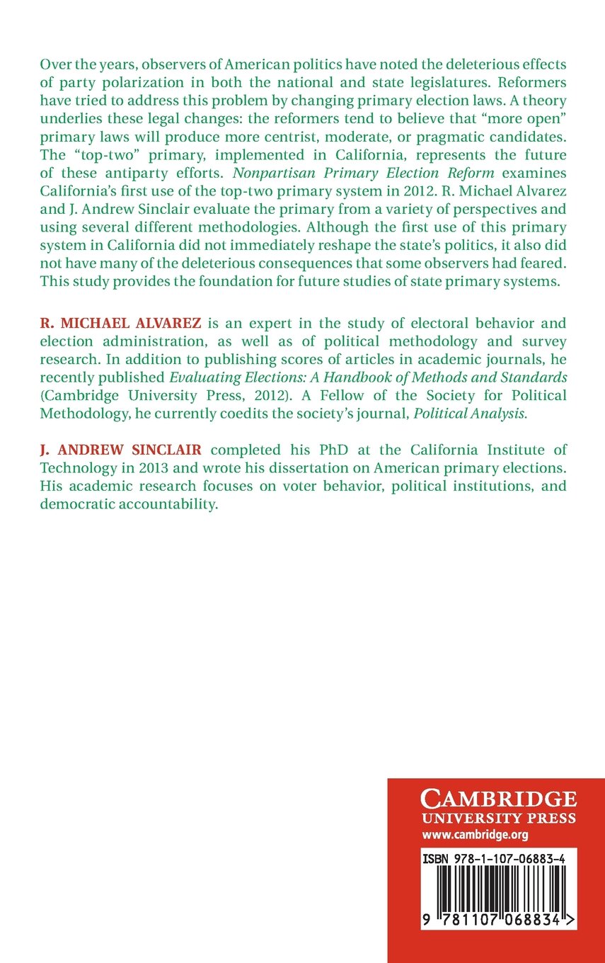 Nonpartisan Primary Election Reform: Mitigating Mischief