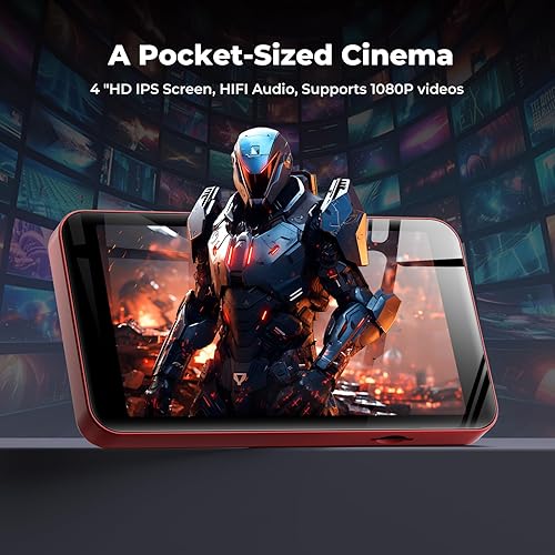 Miniatura 7 de Reproductor MP4 con Bluetooth y WiFi Rojo