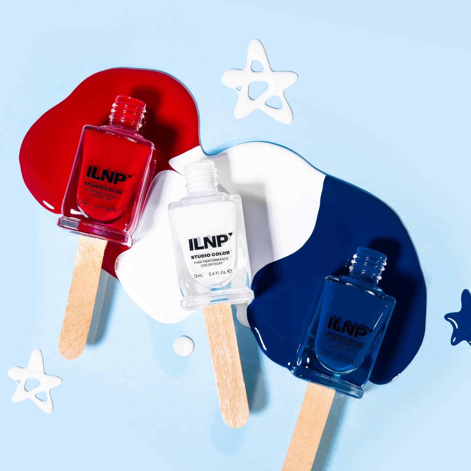 ILNP Stars and Stripes - Fourth of July Studio Color Nail Polish Collection