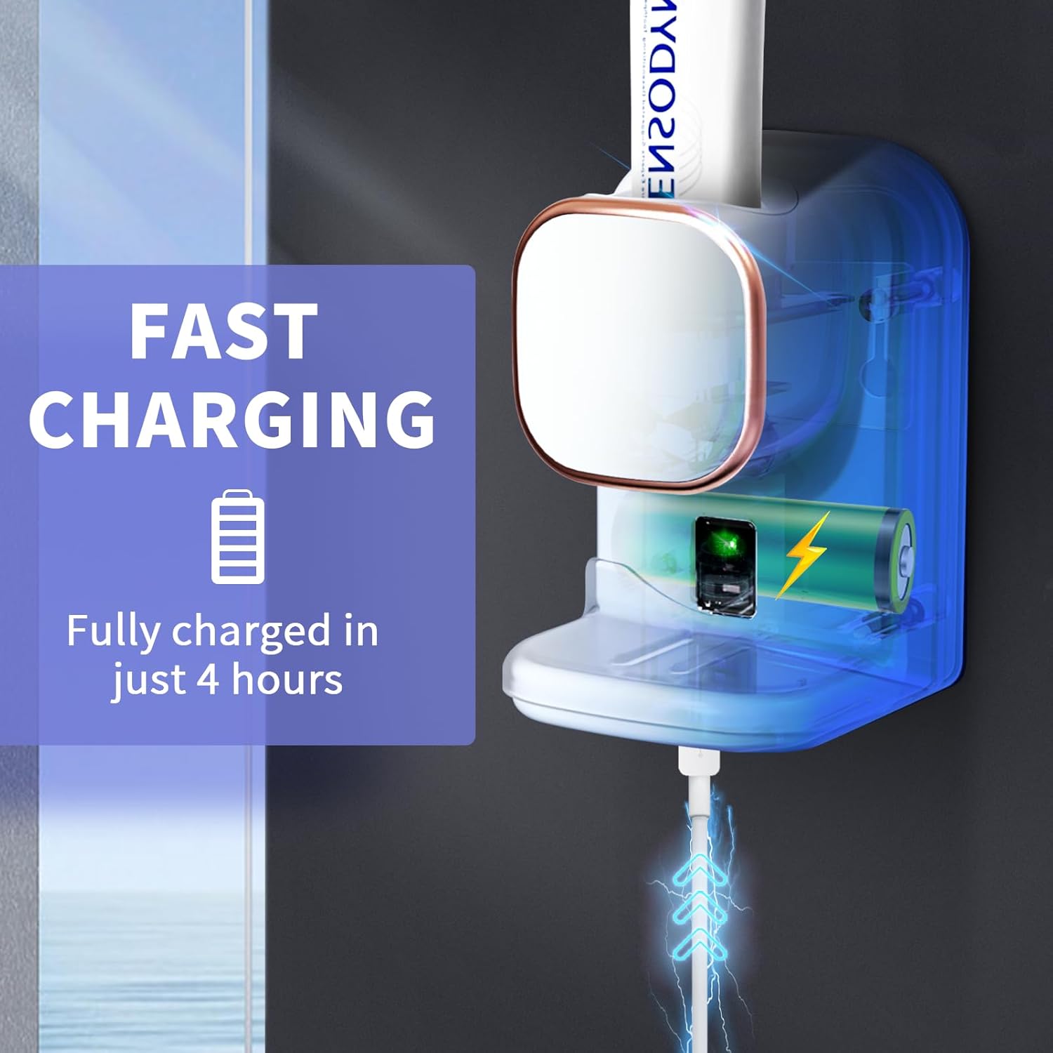 Automatic Tootaste Dispenser, Wall Mounted Electric Tootaste Dispenser