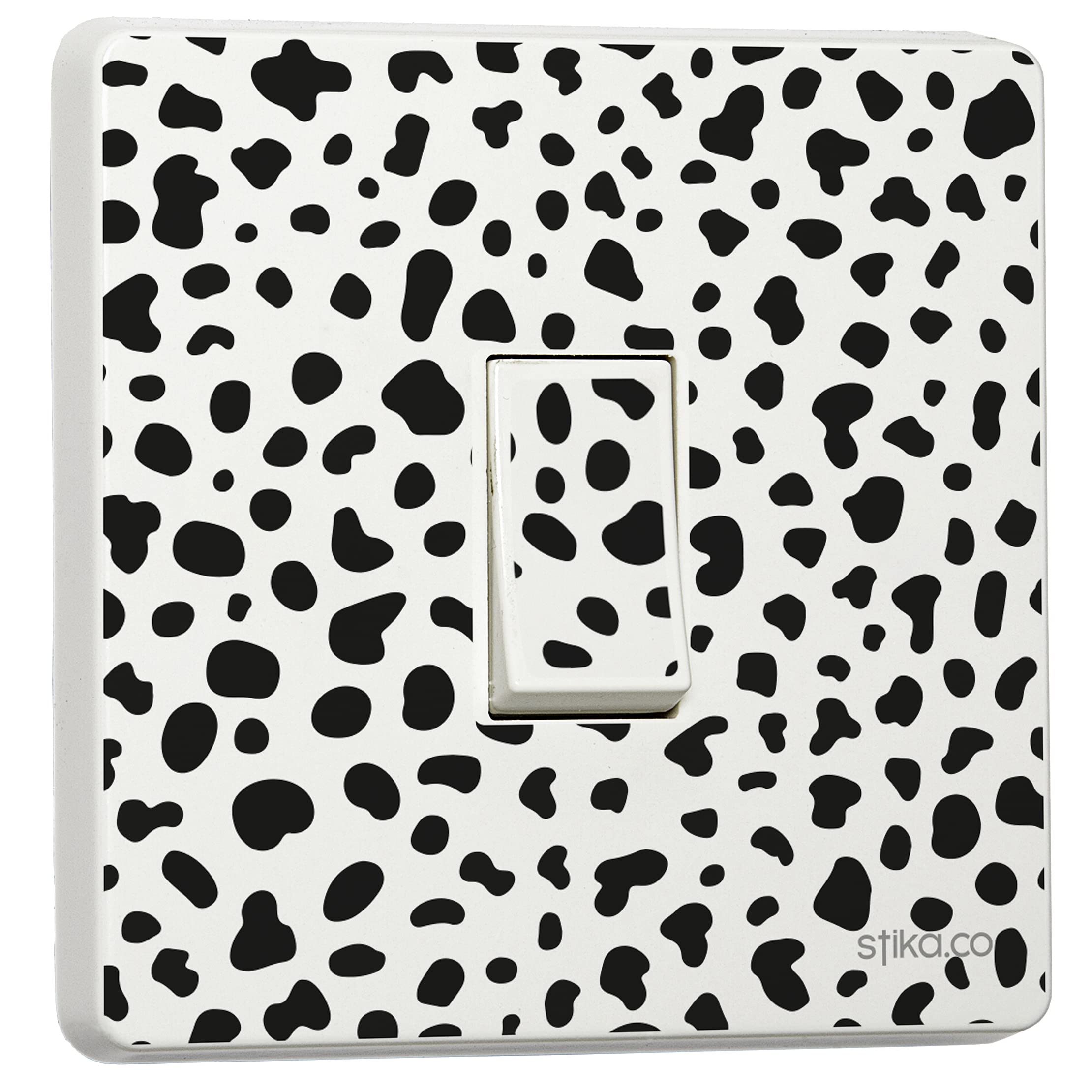 stika.co Set di 2 adesivi per interruttore della luce con stampa zebrata, in vinile, autoadesivi, decorazione con stampa animalier, per asilo, cameretta dei bambini e camera da letto