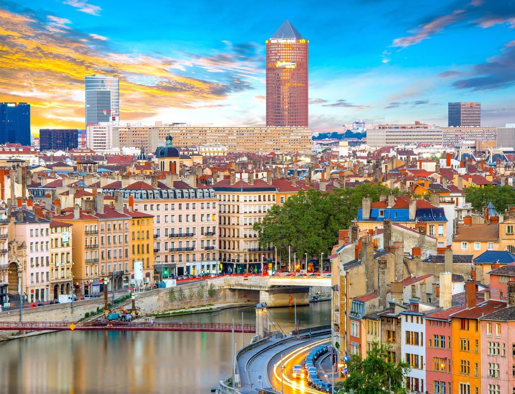 Lais Puzzle 'Bunte Häuser Am Saone-Ufer, Lyon' – 1000 Teile | Hochwertiges Motivpuzzle Mit Detailreichem Druck