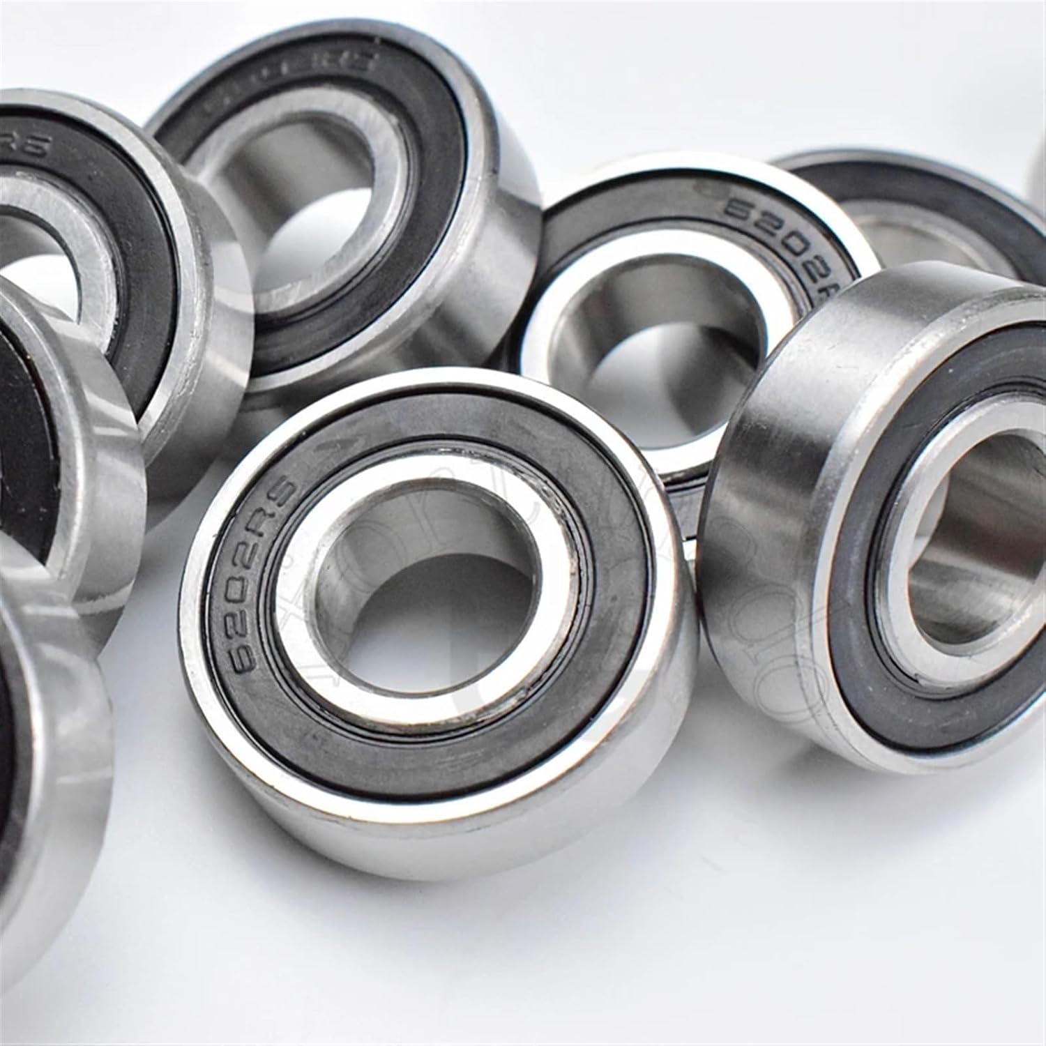 Bearing 10pcs 6202RS 15 * 35 * 11(mm) Chrome Steel Rubber Sealed High Speed Mechanical Equipment Parts