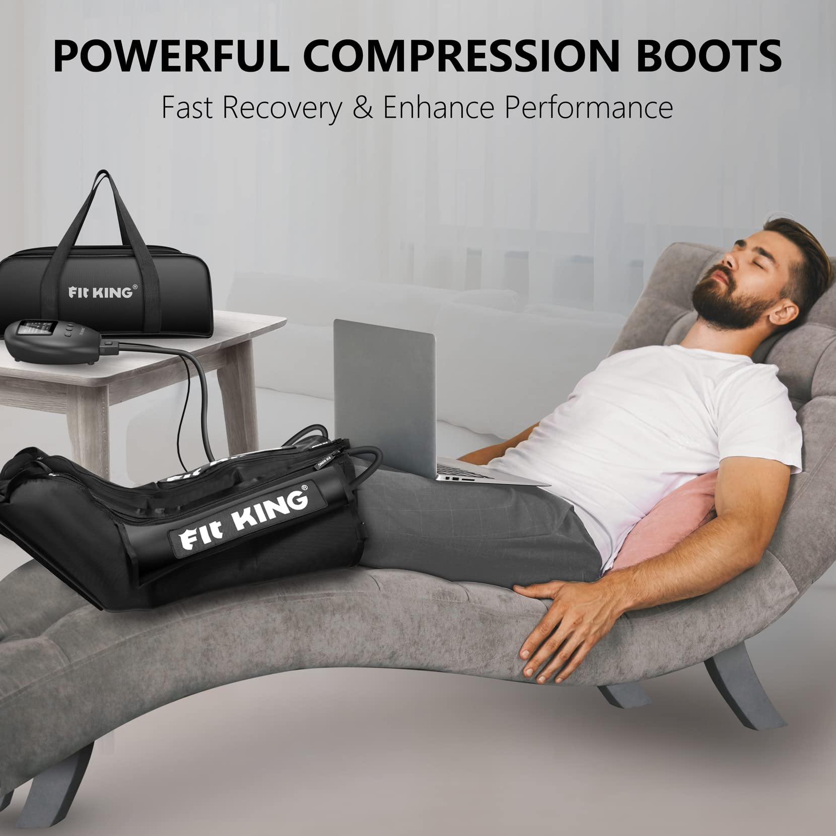 FIT KING Compression Boots Blood Circulation Machine Leg Recovery
