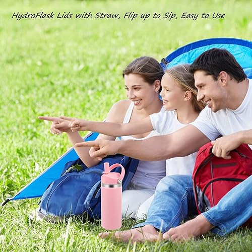 Miniatura 6 de Tapa de popote para Hydro Flask boca ancha, tapas con popote para Hydroflask boca ancha de 32 40 onzas, tapa de repuesto superior, accesorios de