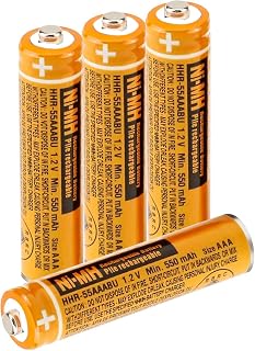 NI-MH AAA Rechargeable Battery 4 Pack 1.2V 550mAh AAA Rechargeable Batteries for Panasonic BT Gigaset Cordless Phones