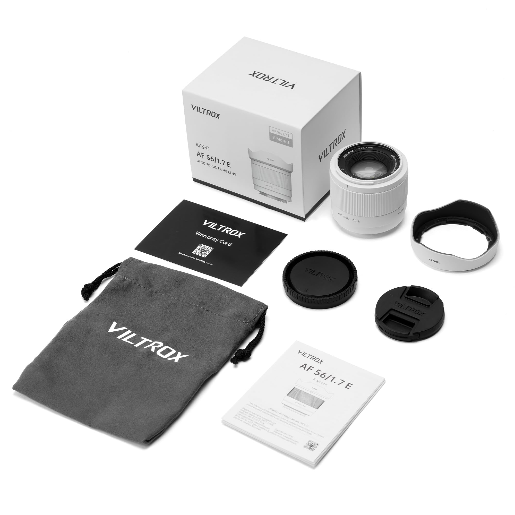 【美品】 SONY ZV-E10 ホワイト+viltrox 56mmf1.7 VILTROX AF 56mm f/1.7 E STM Lens for Sony E, White Limited