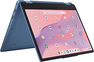 Lenovo IdeaPad Flex 3 Chromebook 12 Inch WUXGA Convertible Touchscreen Laptop - (Intel N100, 8GB RAM, 128GB eMMC, ChromeOS) - Abyss Blue