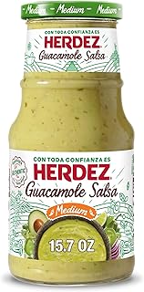 Herdez Guacamole Salsa, Medium, 15.7 oz